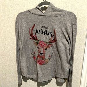 Winter long sleeve with hoodie
